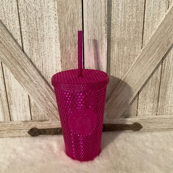 Starbucks 2022 Christmas Studded Metallic Sangria Tumbler - Picture 1 of 5